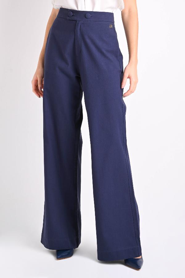 CALÇA PANTALONA AZUL CLÁSSICA