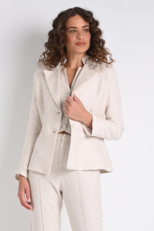 BLAZER PEPLUM OMBRO ESTRUTURADO