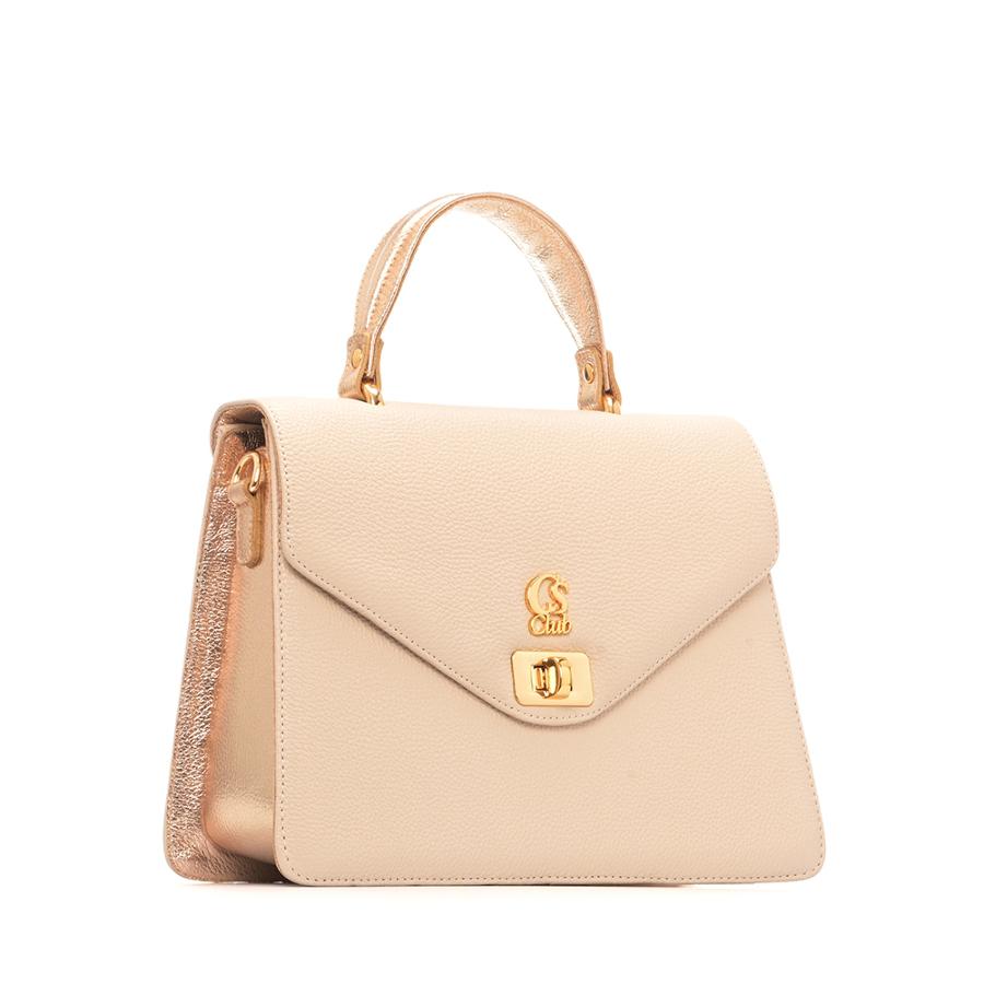 BOLSA EM COURO ESTRUTURADA