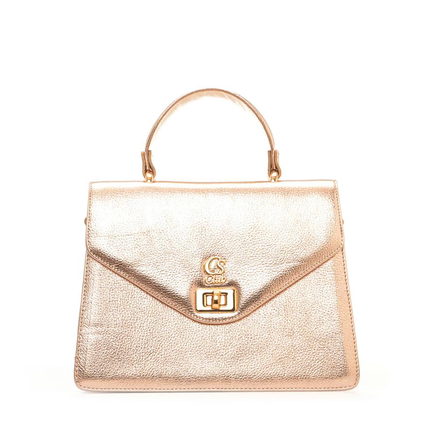 BOLSA EM COURO ESTRUTURADA