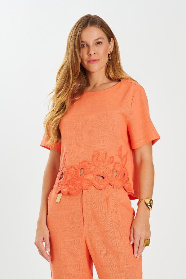 BLUSA LINHO CHAMBRAY