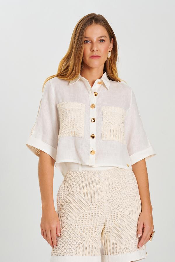 CAMISA CROPPED HANDMADE