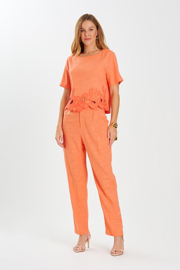 CALÇA CENOURA ALFAIATARIA MACARONS