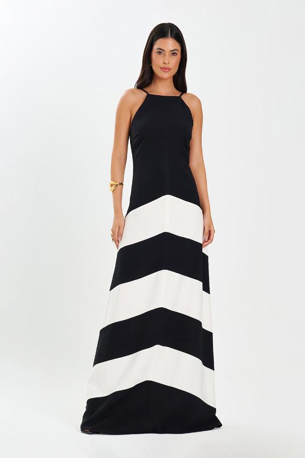 VESTIDO LONGO TRIPLE