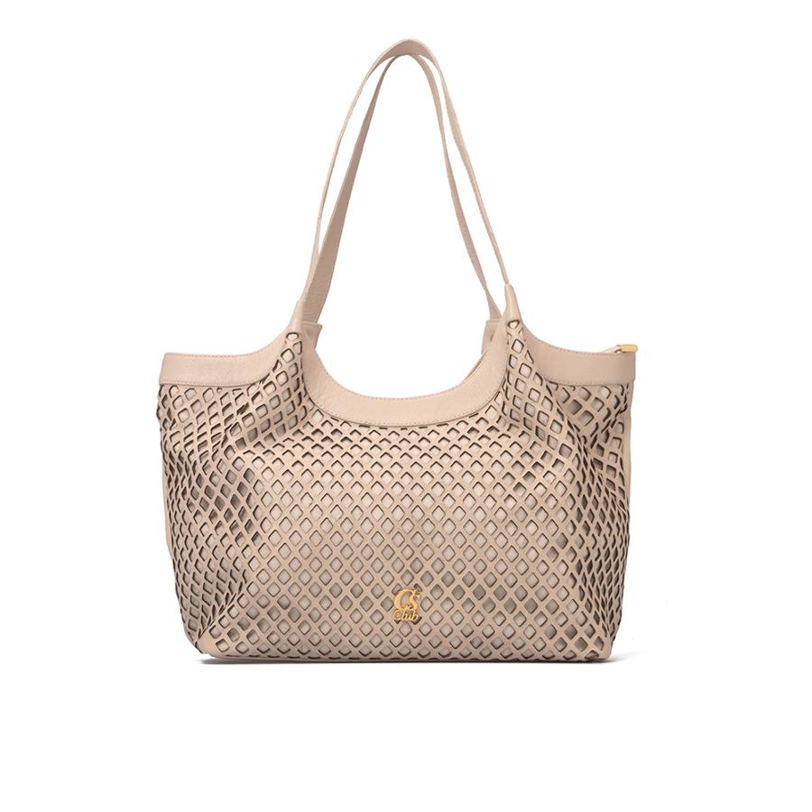 MALA DE OMBRO COM RCORTES A LASER LOSANGO