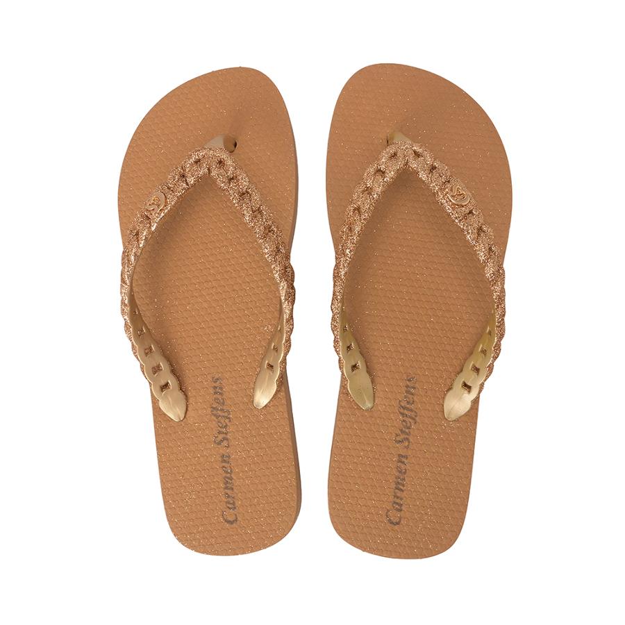 CHINELO COM CORRENTE E GLITTER