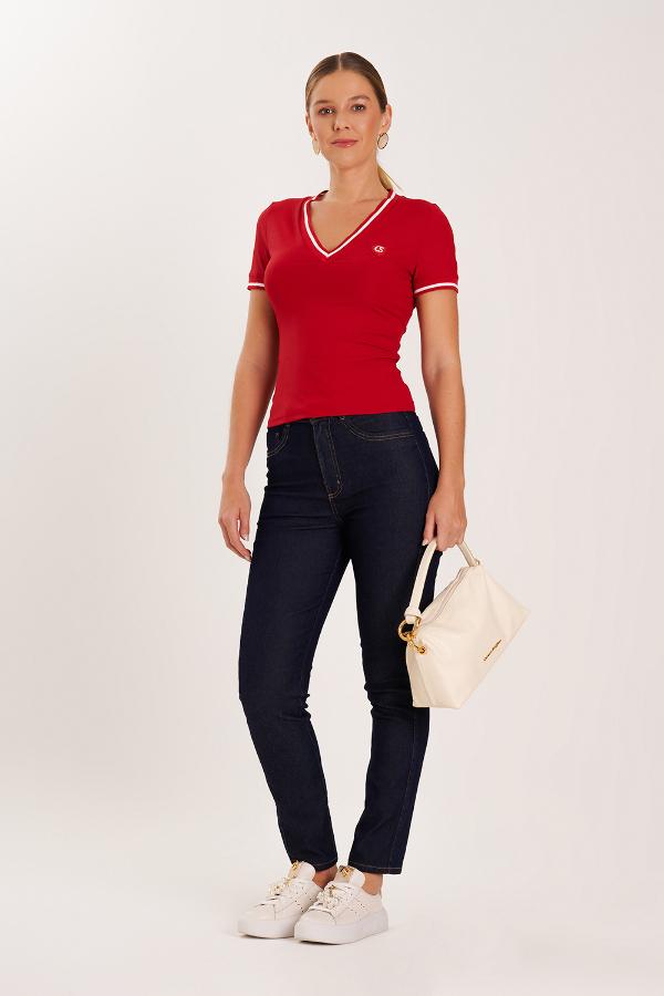 T-SHIRT BABY LOOK PREPPY