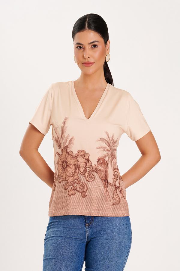 T-SHIRT DECOTE V OASIS