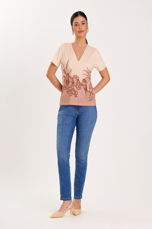 T-SHIRT DECOTE V OASIS