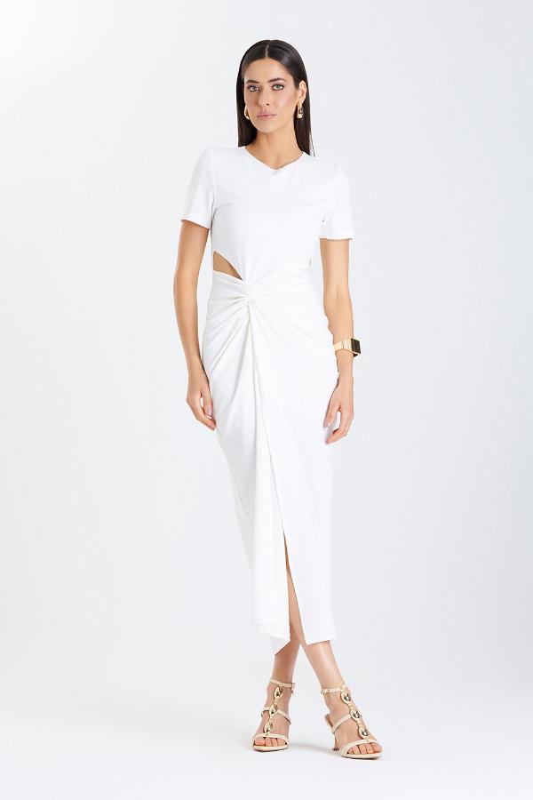 VESTIDO NEW MIDI CUTOFF BASIC