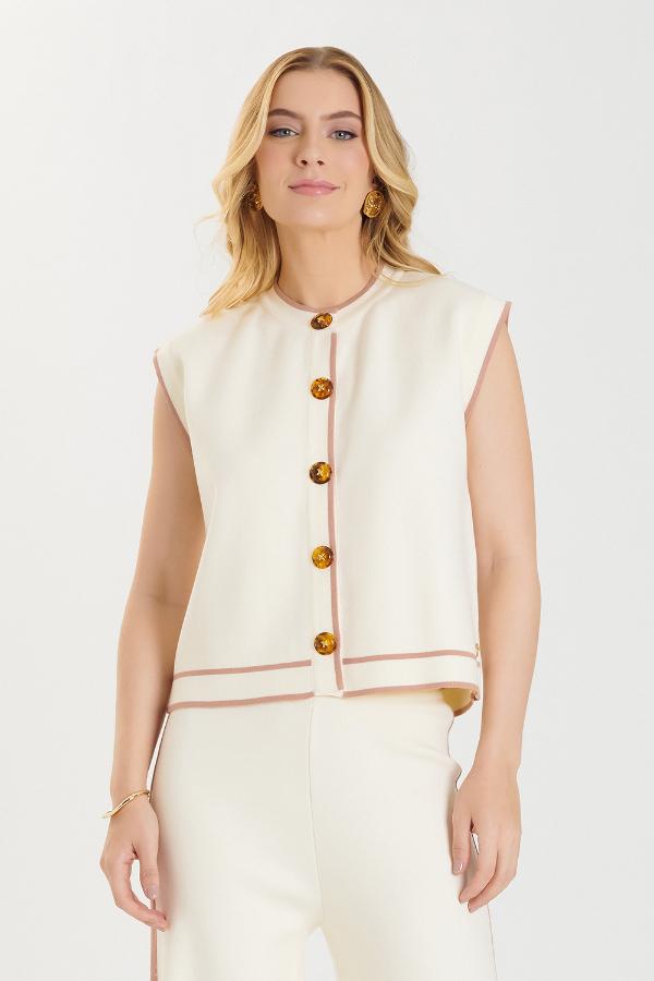 BLUSA TRICOT BICOLOR