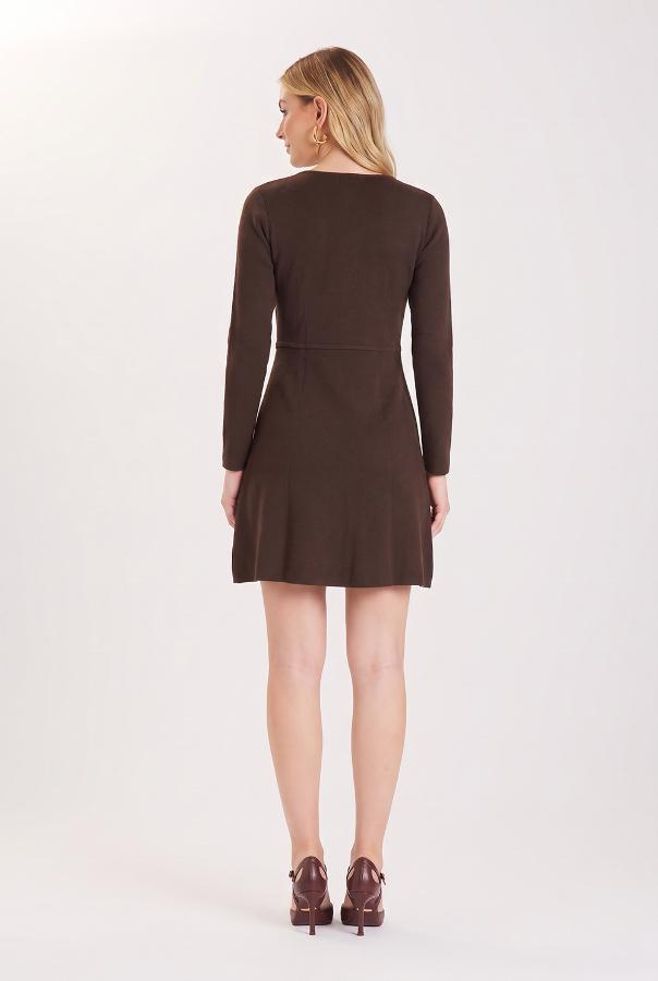 VESTIDO CURTO MANGA COMPRIDA
