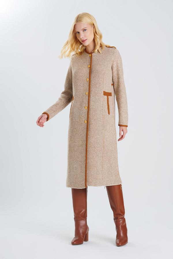 TRENCH COAT TRICOT BICOLOR