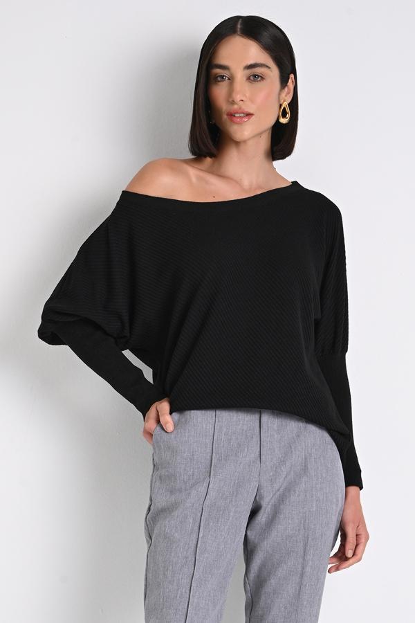 BLUSA DECOTE CANOA