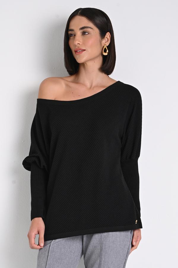 BLUSA DECOTE CANOA