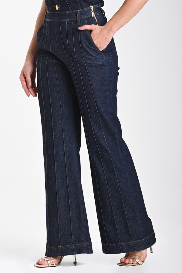 CALÇAS JEANS WIDE-LEG