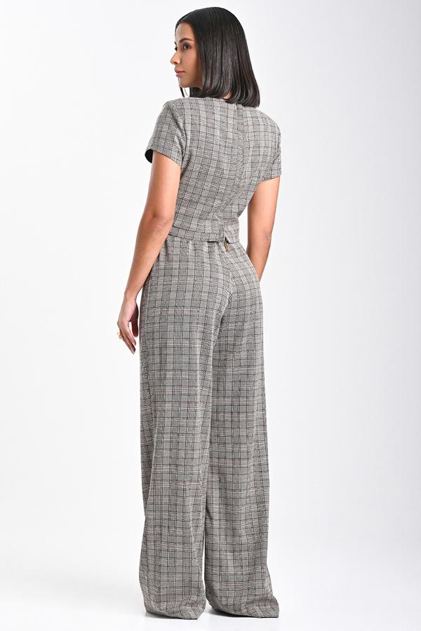 MACACÃO ALFAIATARIA PADRÃO XADREZ