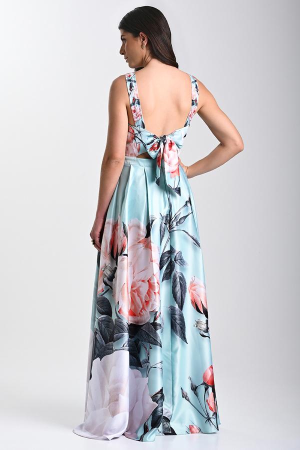 VESTIDO COMPRIDO EM ALFAIATARIA