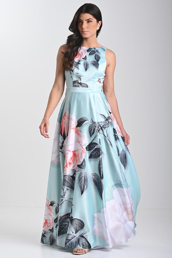 VESTIDO COMPRIDO EM ALFAIATARIA