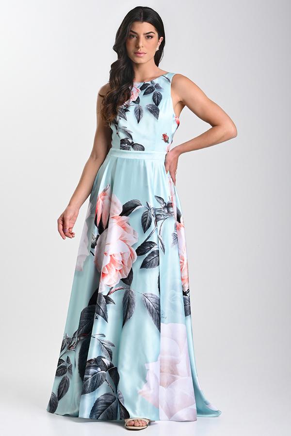 VESTIDO COMPRIDO EM ALFAIATARIA