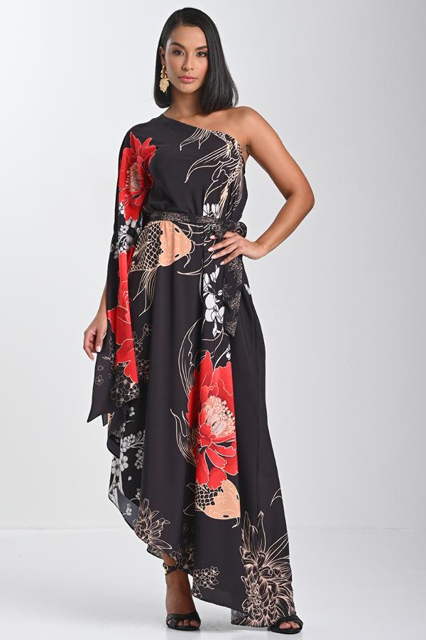 VESTIDO EM CREPE FLUIDO