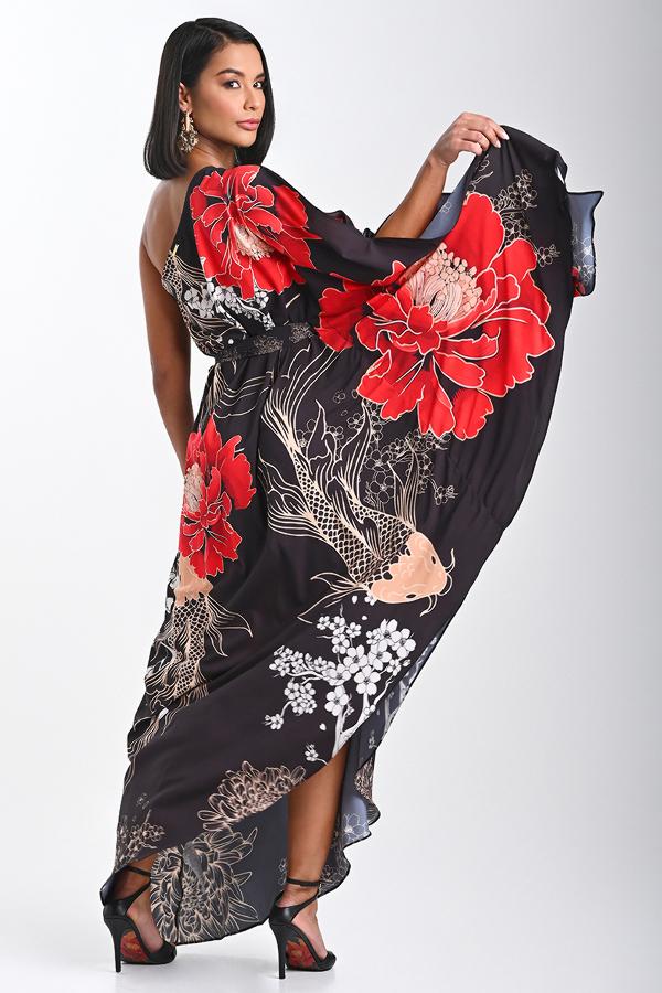 VESTIDO EM CREPE FLUIDO