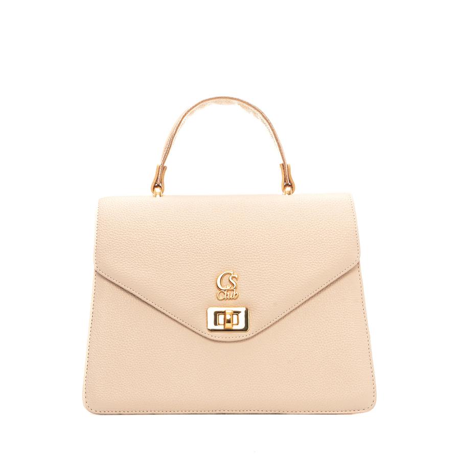 BOLSA EM COURO ESTRUTURADA