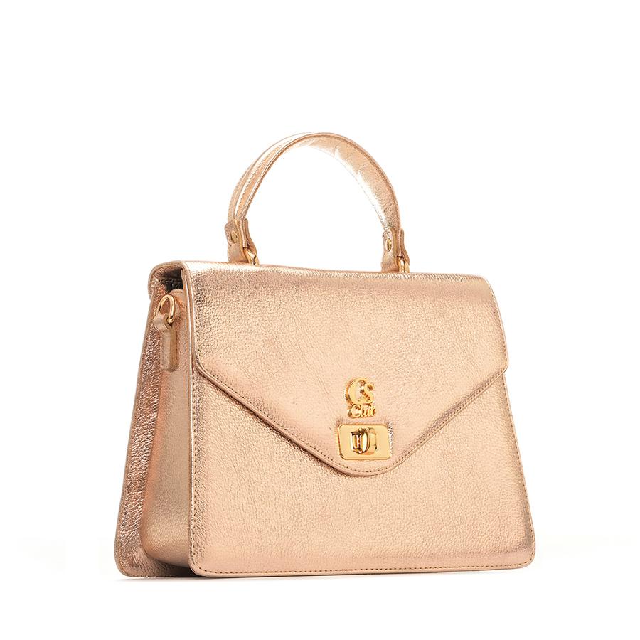 BOLSA EM COURO ESTRUTURADA