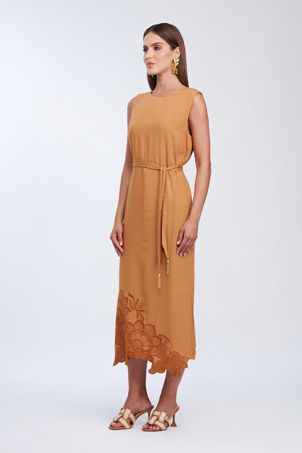 VESTIDO MID COM BORDADO RICHILIEU