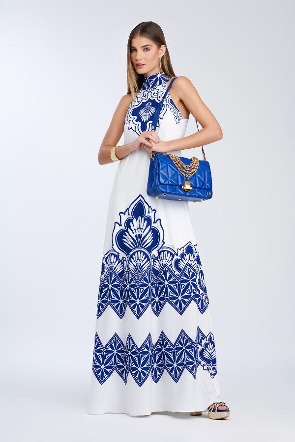 VESTIDO MIDI DECOTE HALTER