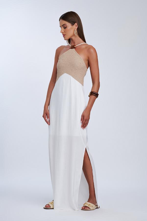 VESTIDO TRICO LONGO FLUIDO