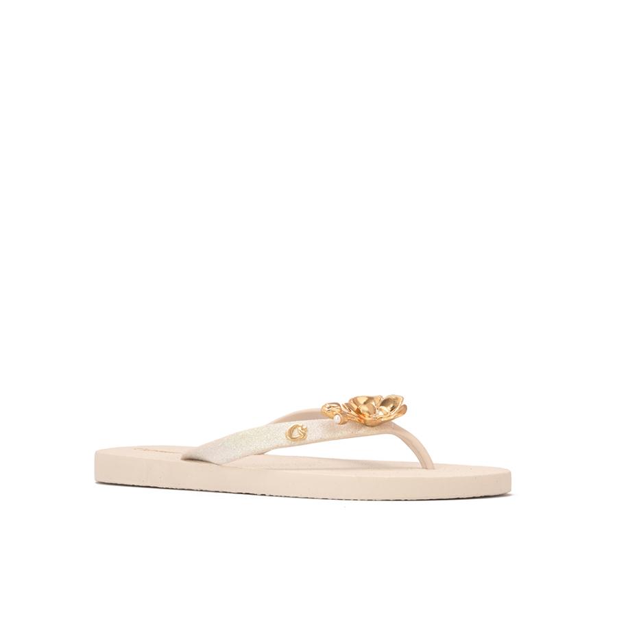 CHINELO COM METAL EM FORMATO DE FLOR