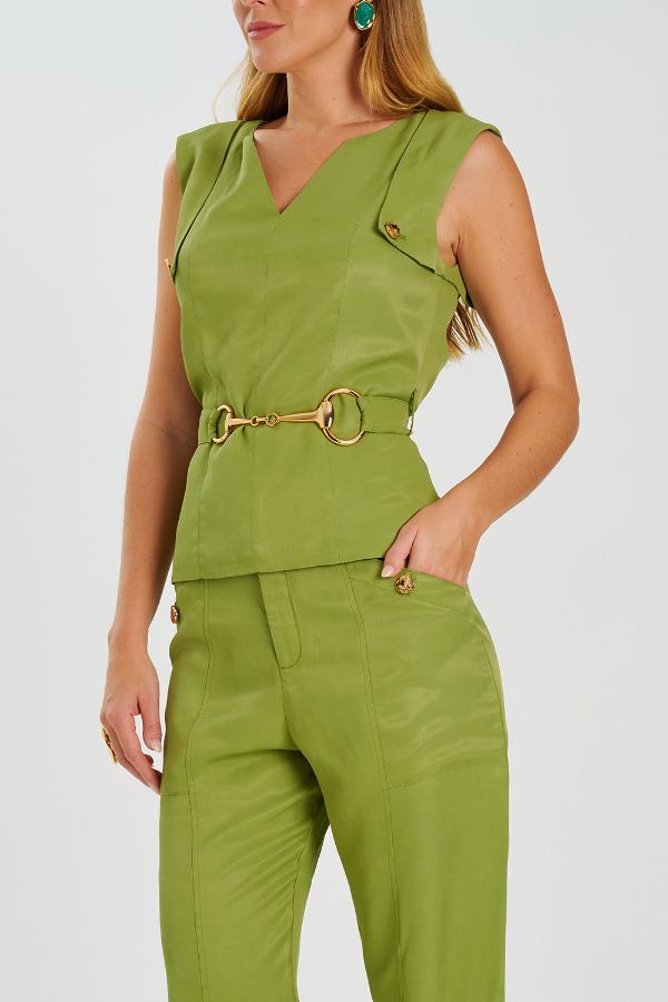 BLUSA UTILITARY SEM MANGA