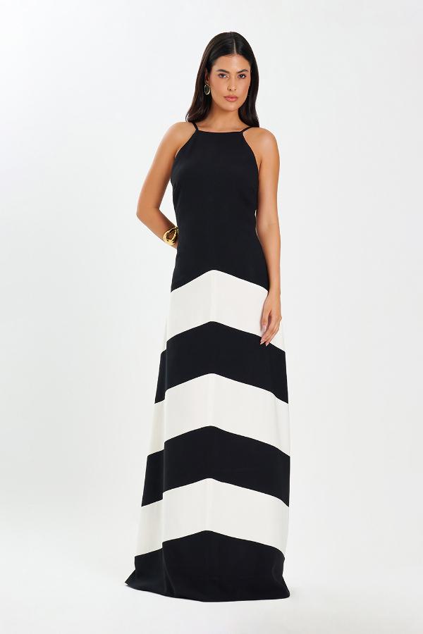 VESTIDO LONGO TRIPLE