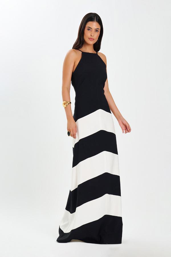 VESTIDO LONGO TRIPLE