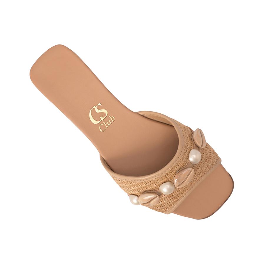 SANDÁLIA RASA COM ENFEITE BUZIOS