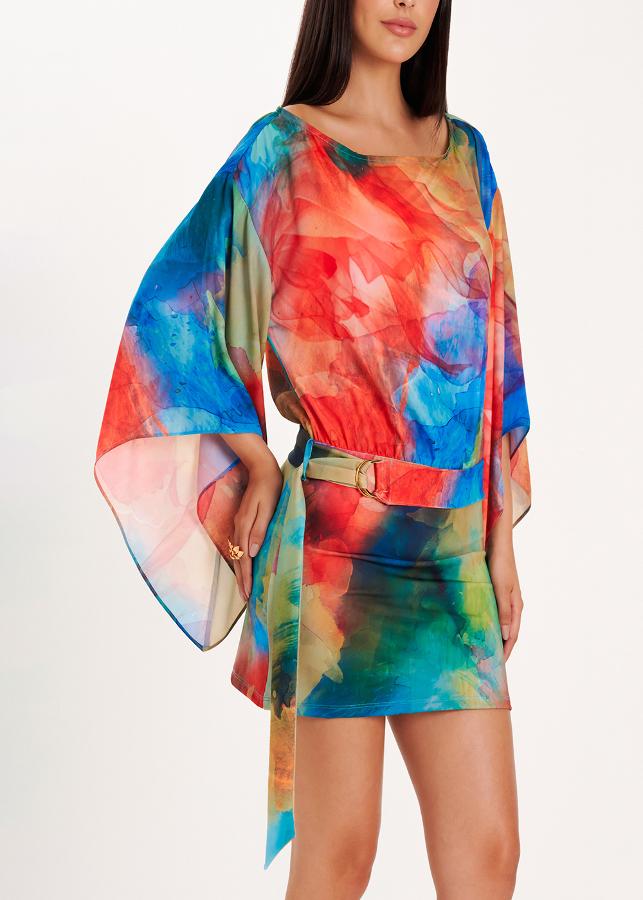 VESTIDO CANOA SURREAL