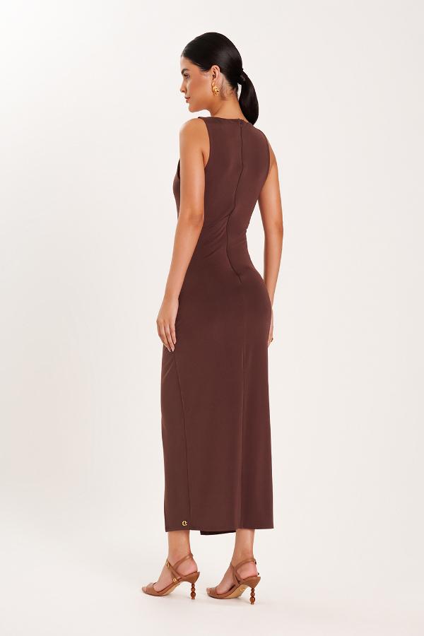 VESTIDO DRAPE SHINE