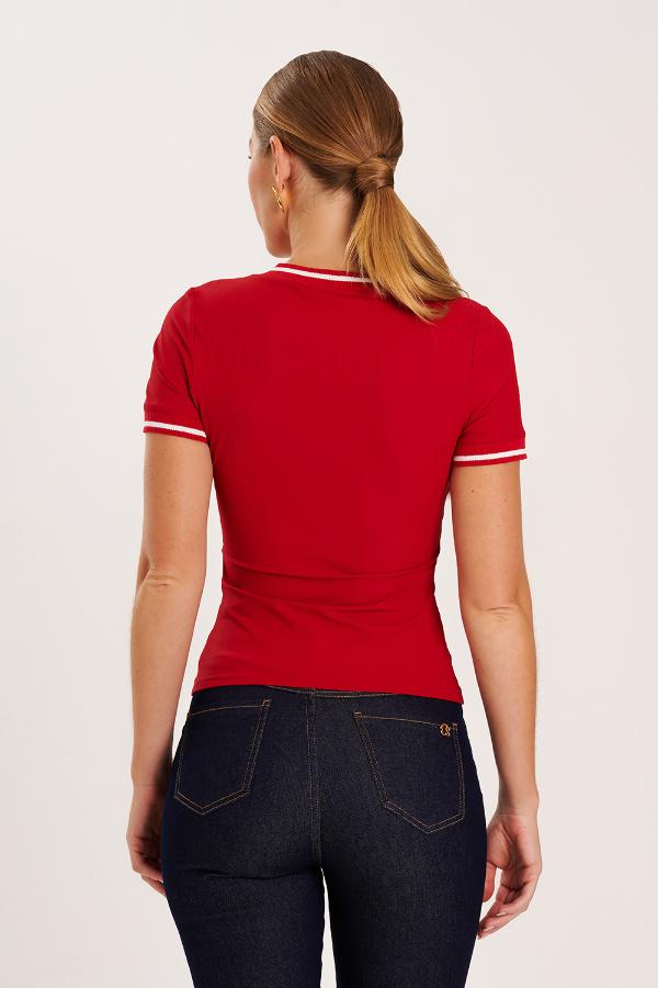 T-SHIRT BABY LOOK PREPPY
