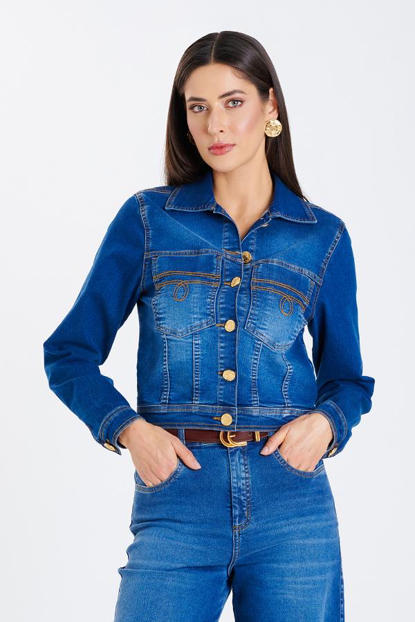 JAQUETA JEANS COMFORT FASHION