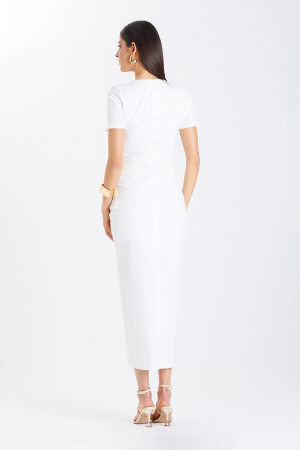 VESTIDO NEW MIDI CUTOFF BASIC