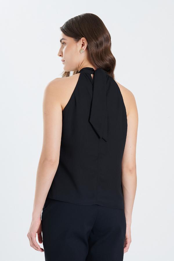 BLUSA FRENTE UNICA COM METAL ORGANICO