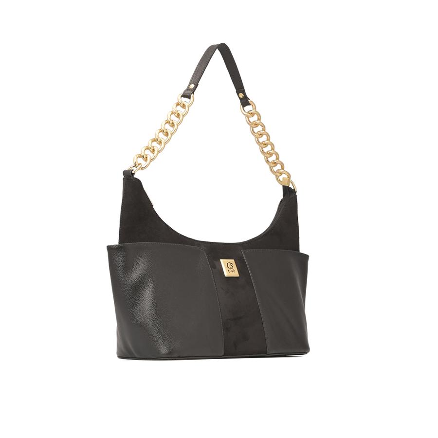 MALA DE OMBRO COM BOLSOS LATERAIS