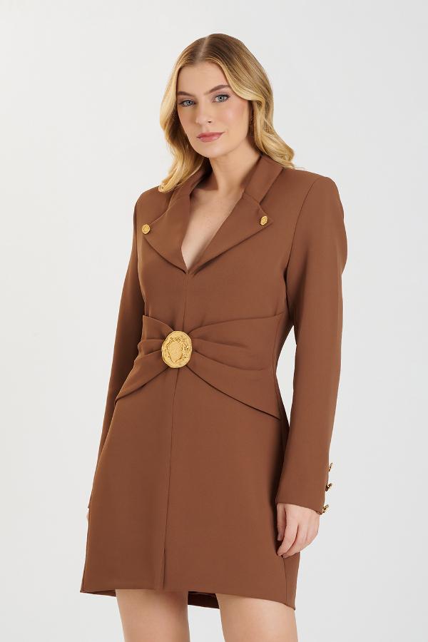 VESTIDO BLAZER ALFAIATARIA CAMAFEU