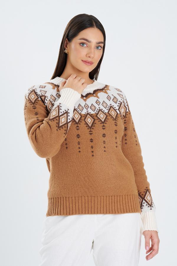 CAMISOLA TRICOT PONTO JACQUARD