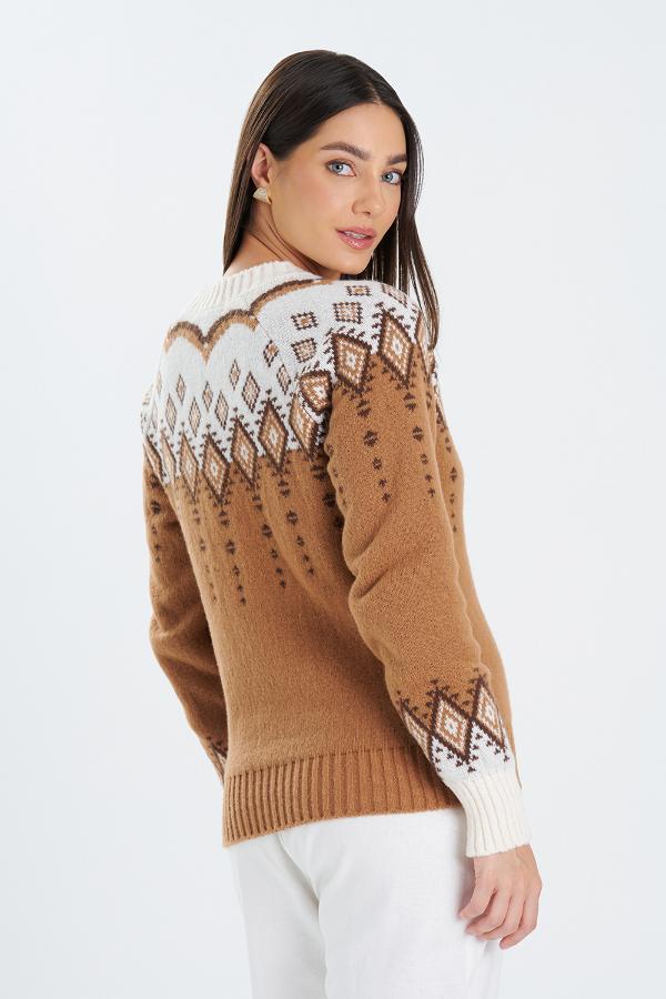 CAMISOLA TRICOT PONTO JACQUARD
