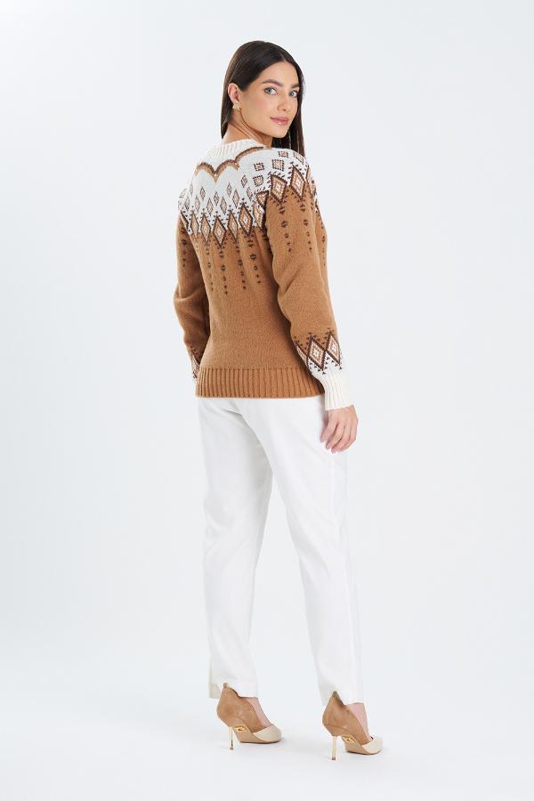 CAMISOLA TRICOT PONTO JACQUARD