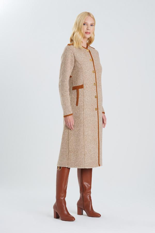 TRENCH COAT TRICOT BICOLOR