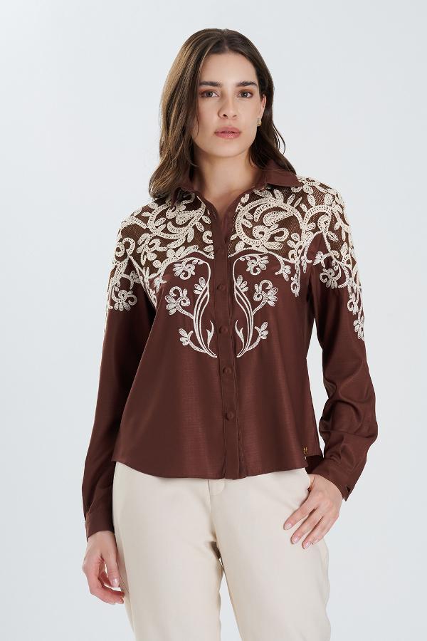 CAMISA BORDADA HANDMADE