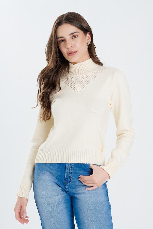 CAMISOLA TRICOT PONTO VAZADO